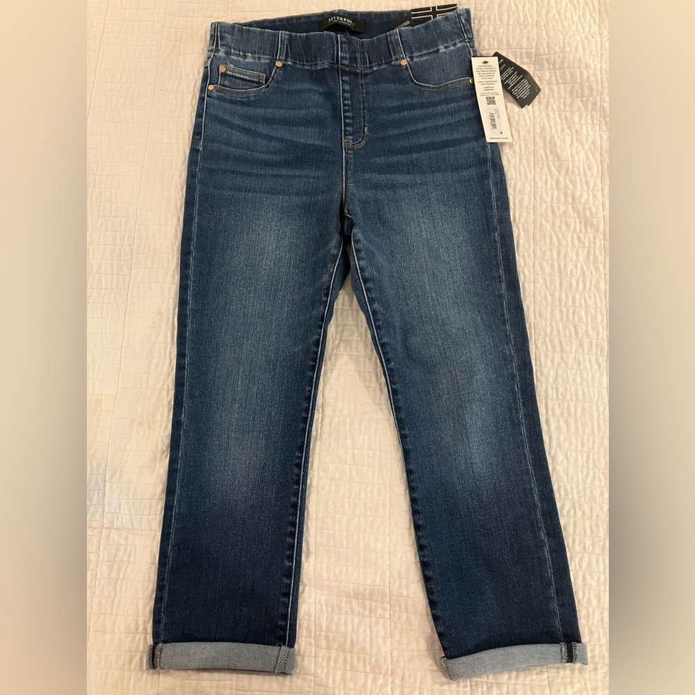NWT Liverpool Chloe Crop skinny jeans
